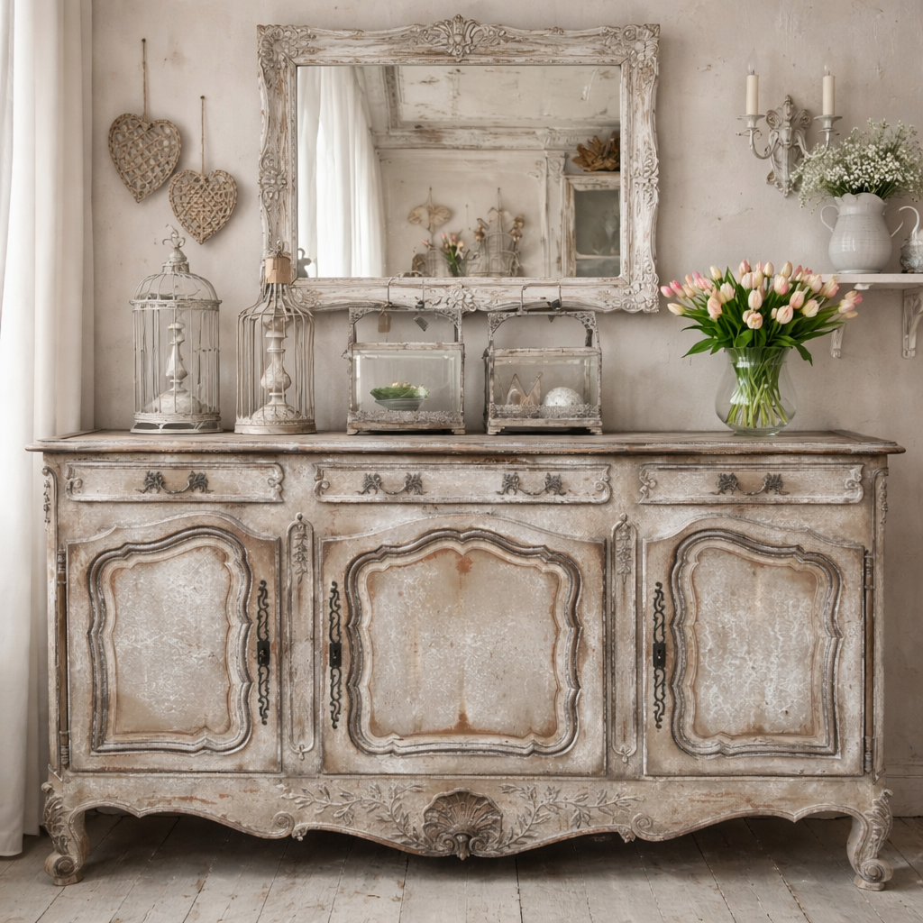 Credenza Provenzale A Tre Ante