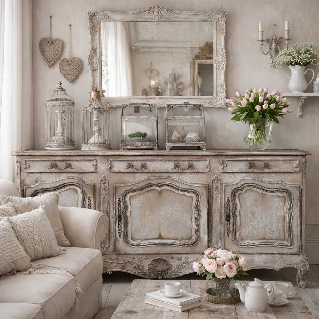 Credenza Provenzale A Tre Ante