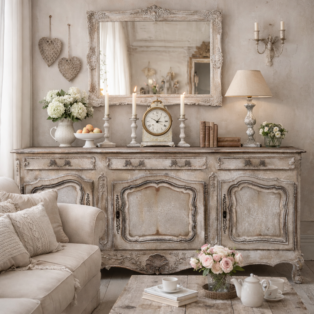 Credenza Provenzale A Tre Ante