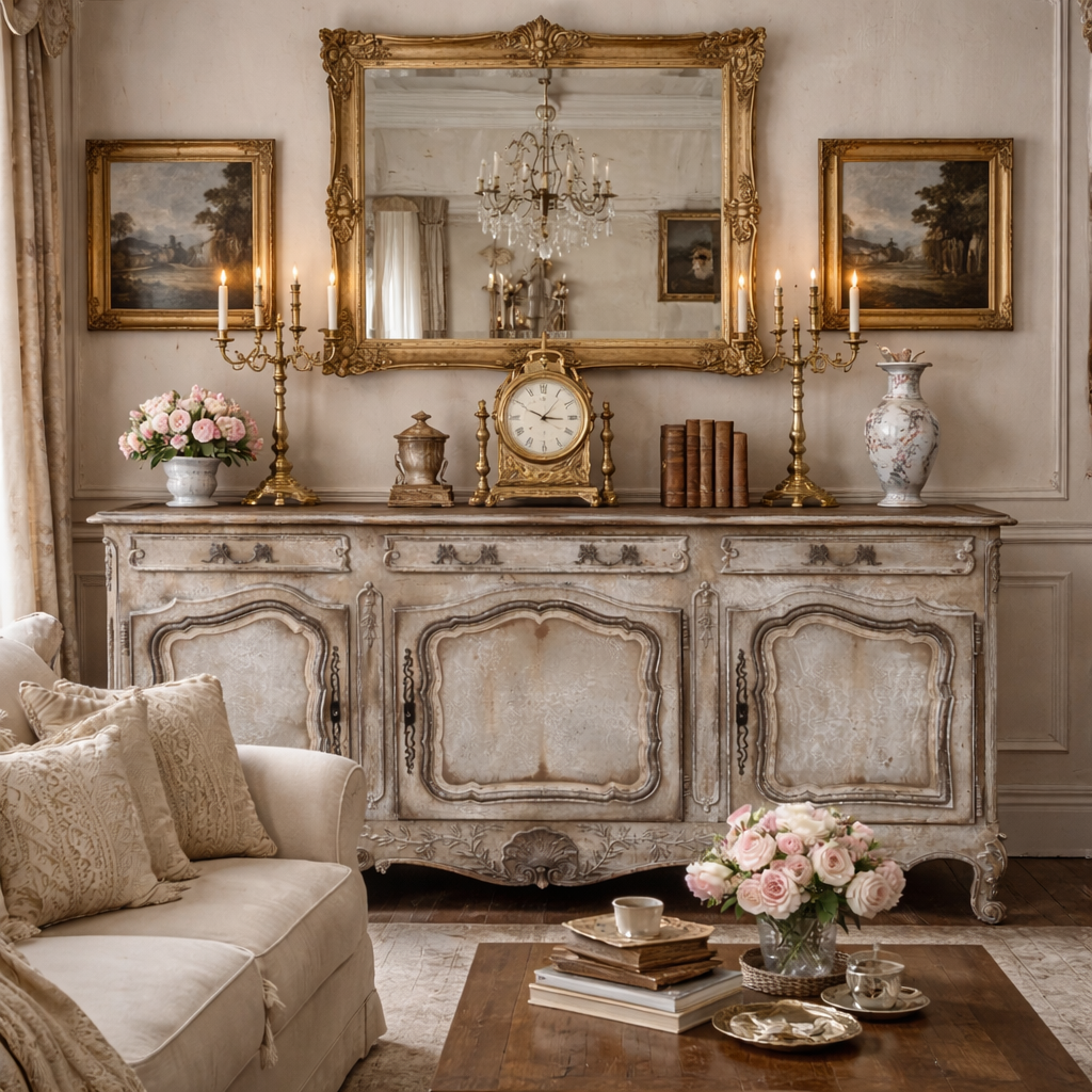 Credenza Provenzale A Tre Ante