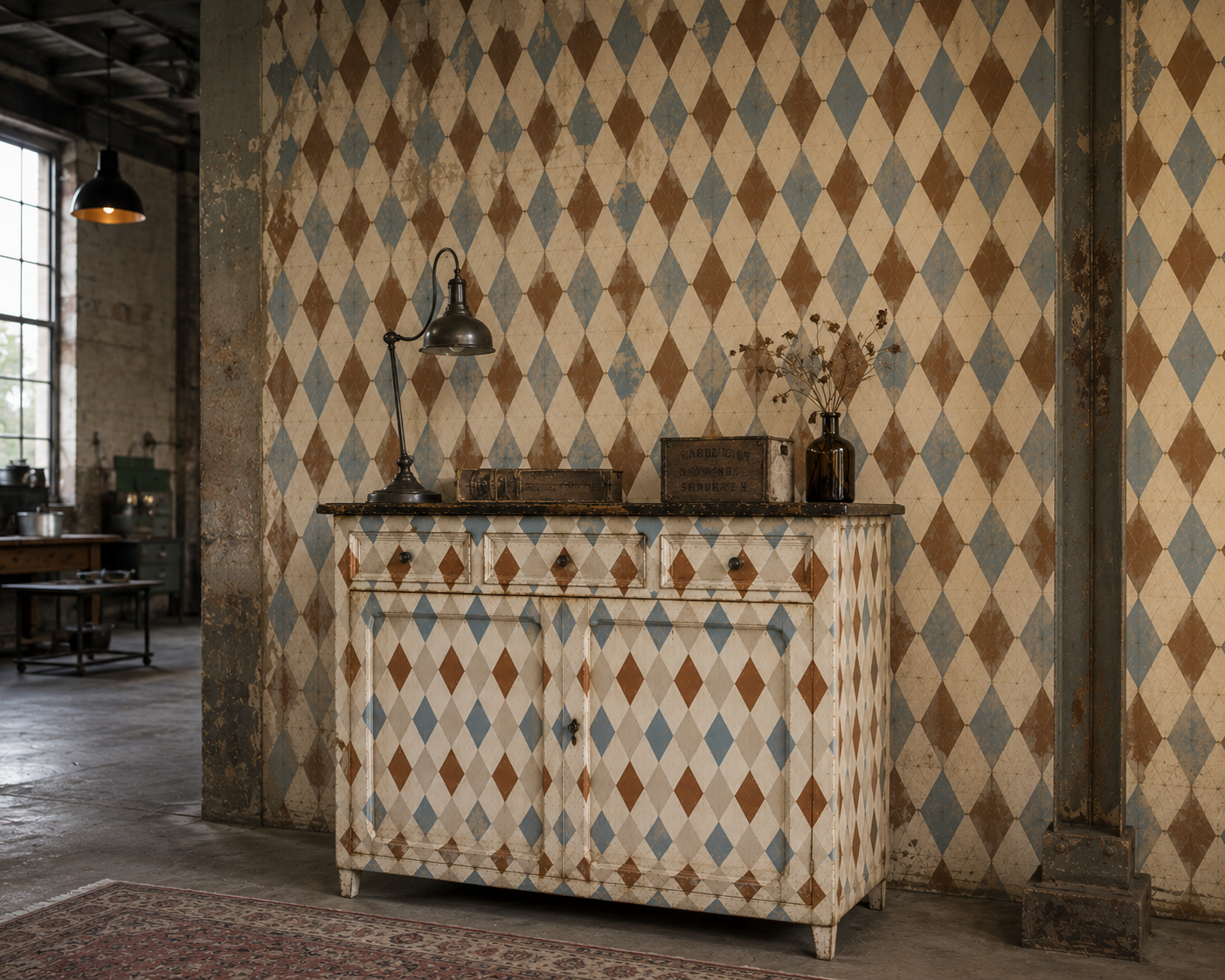 Credenza Con 3 Cassetti
