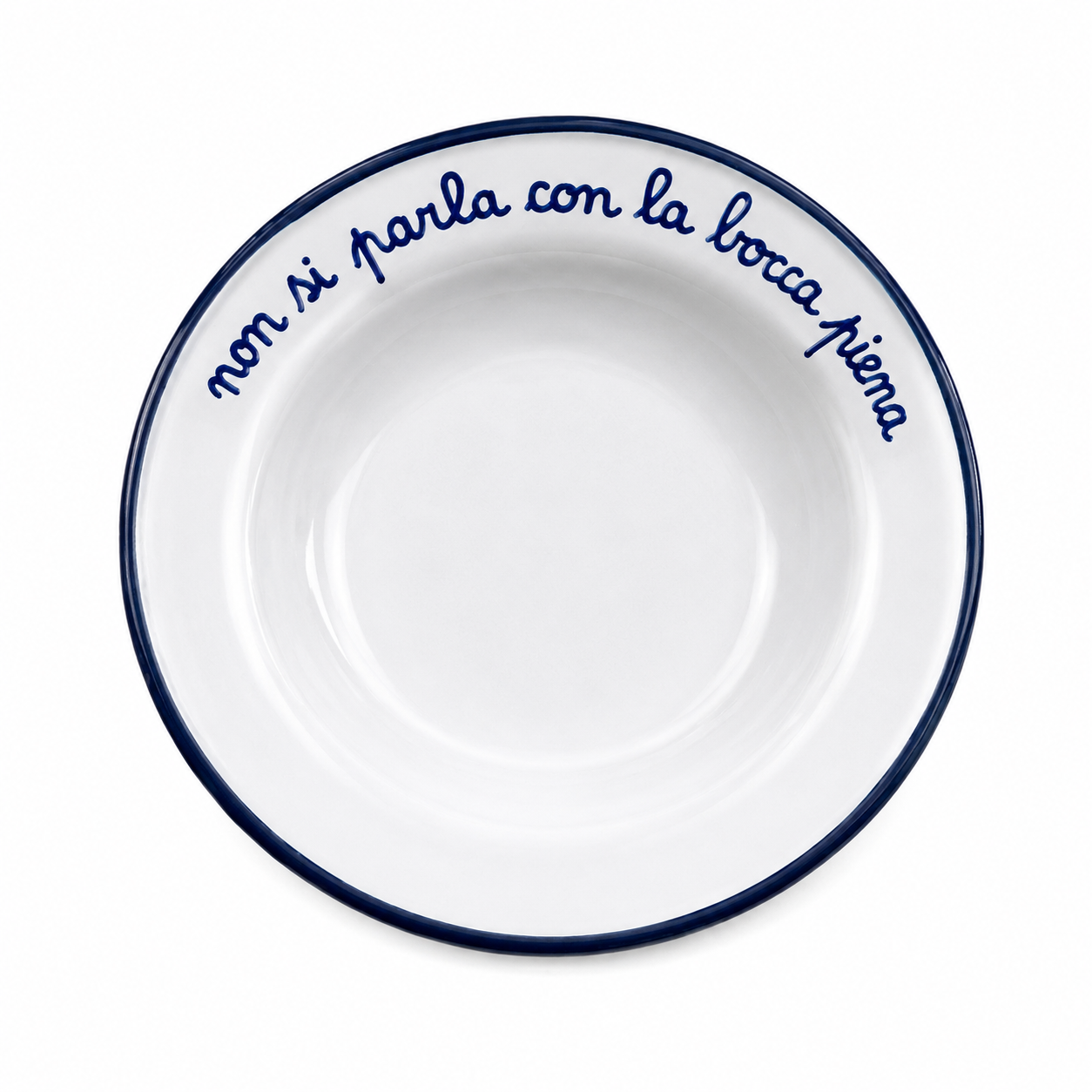 Piatto “Non Si Parla Con La Bocca Piena”