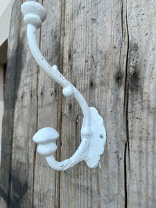 Gancio Appendiabiti Doppio Bianco