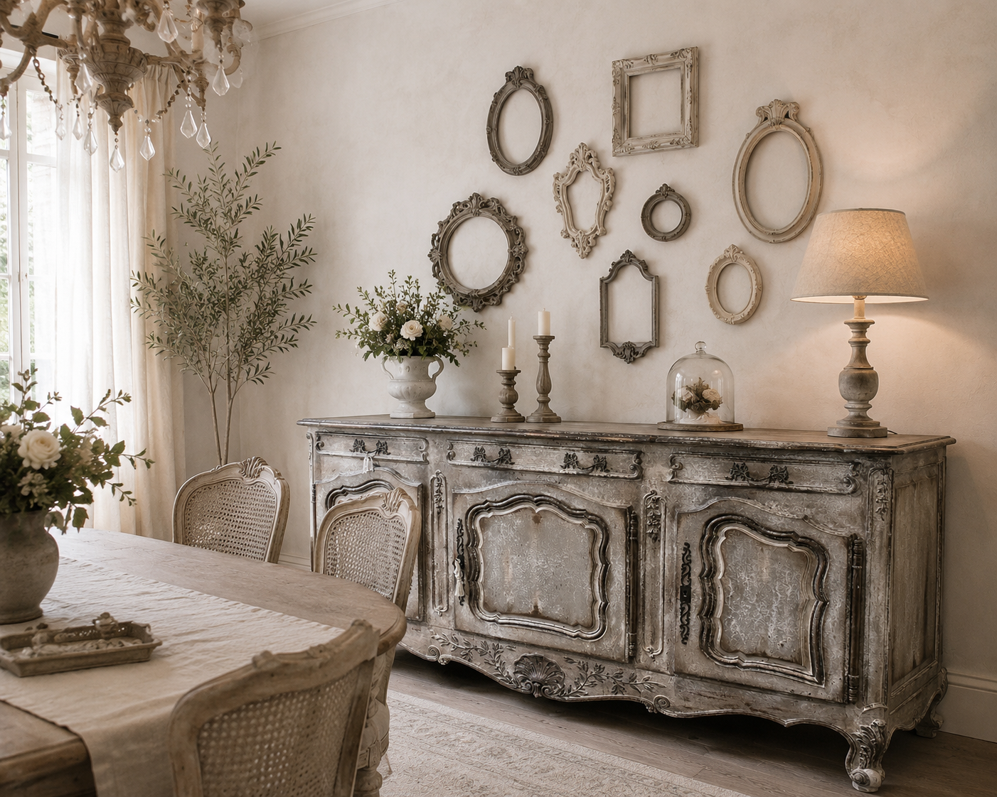 Credenza Provenzale A Tre Ante