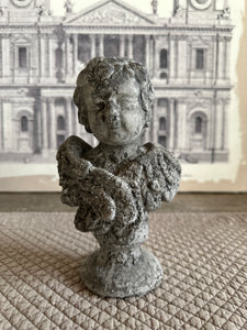 Busto Angioletto Su Piedistallo