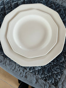Servizio Piatti Bianco Con Decoro Artic White