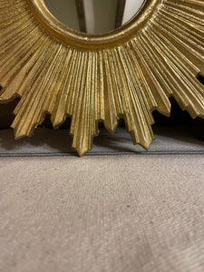 Cornice Rotonda Con Decori A Punta Foglia Oro