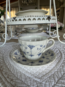Servizio Da 6 Tazze Tè  Con Decoro Blu