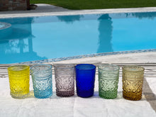 Carica l&#39;immagine nel visualizzatore di Gallery, Set di 6 Bicchieri Vetro Colorati
