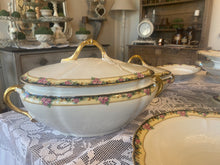 Carica l&#39;immagine nel visualizzatore di Gallery, Servizio Piatti Antico Limoges Con Decori Floreali
