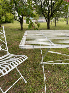 Tavolo Ferro Rettangolare Da Giardino