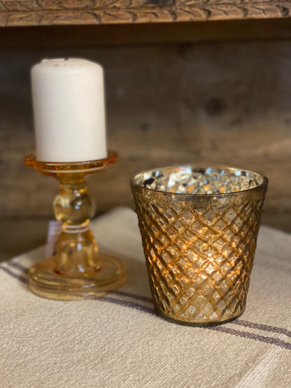 Bicchiere Porta Tealight Champagne Grande