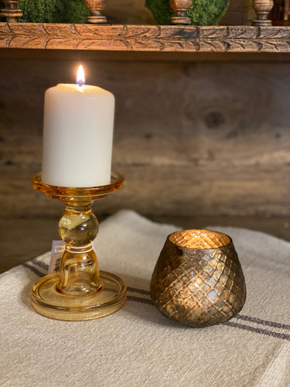 Bicchiere Porta Tealight Champagne