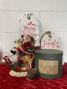 Decoro Santa Claus Con Cavallo