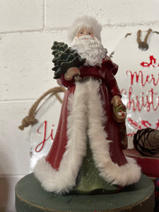 Decoro Babbo Natale Con Albero Di Natale