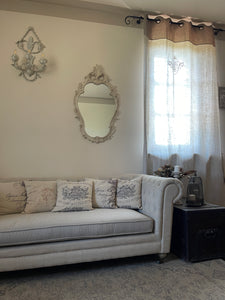 Specchio Verticale  Decorato Con Punta