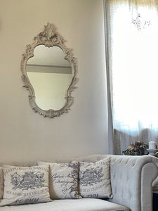 Specchio Verticale  Decorato Con Punta