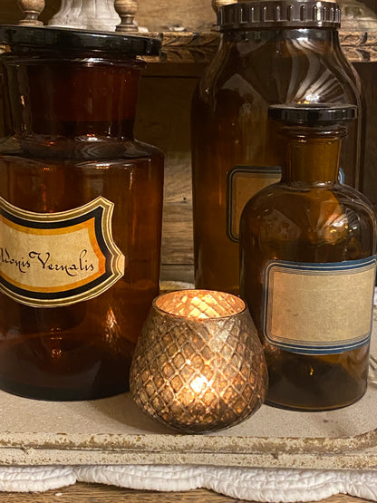 Bicchiere Porta Tealight Champagne