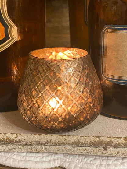 Bicchiere Porta Tealight Champagne