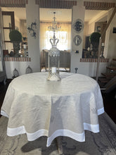 Carica l&#39;immagine nel visualizzatore di Gallery, Tovaglia Provenzale Lavanda Beige Con Bordo Bianco
