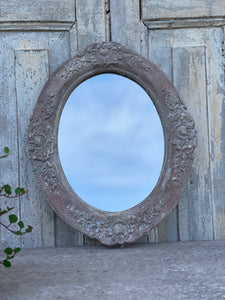 Specchio Ovale Con Decori