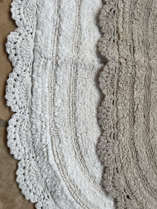 Tappeto Bagno Con Crochet Ovale