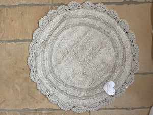 Tappeto Bagno Rotondo Con Crochet