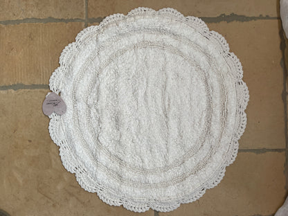 Tappeto Bagno Rotondo Con Crochet