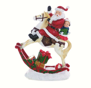 Decoro Santa Claus Con Cavallo