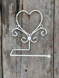 Portarotolo Decorato Da Parete Con Cuore