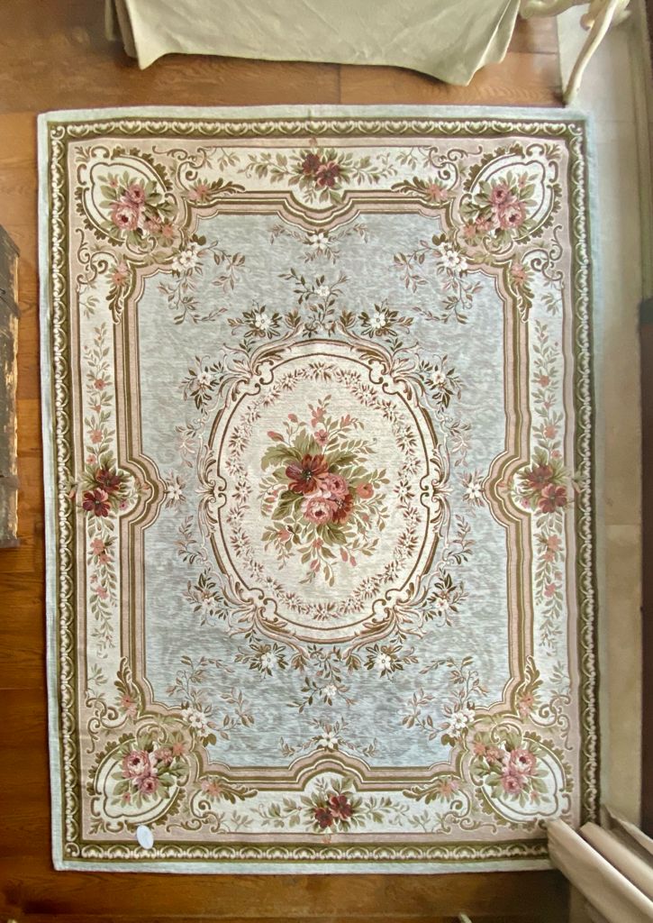 Blanc Mariclo' tappeto serie Gioco Floreale shabby chic cm. 74x107